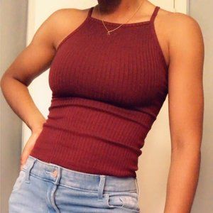 Burgundy tank top